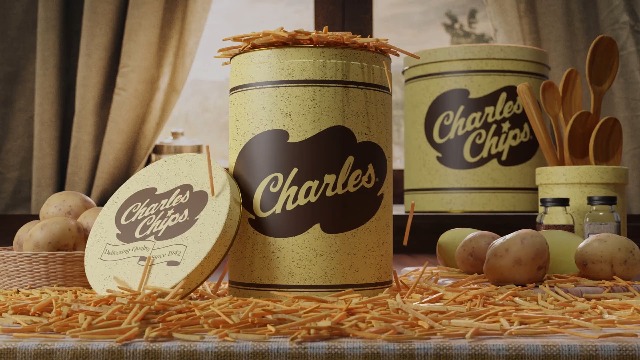 Amazon.com : Charles Chips Potato Sticks Tin – 10oz Crispy